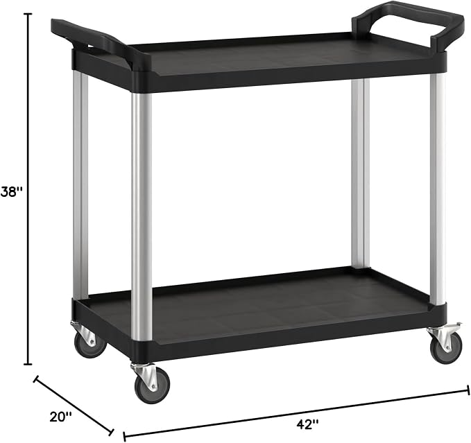 Black Utility/Bussing Cart - Image 3