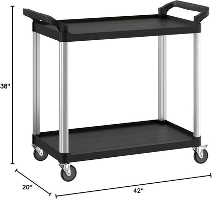 Black Utility/Bussing Cart - Image 3
