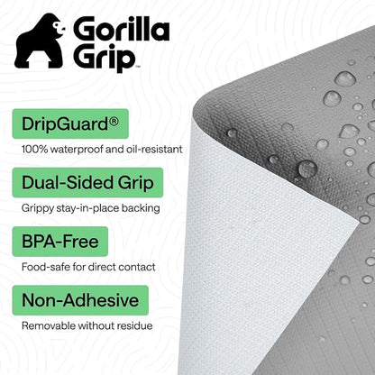 GORILLA GRIP DripGuard Shelf Liner, Non-Adhesive Drawer and Kitchen Cabinet - Image 2