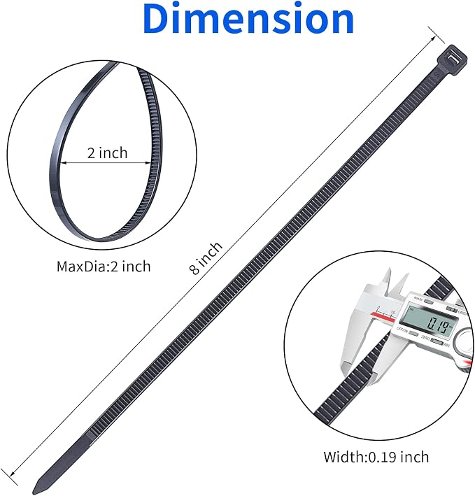 Zip Ties, Heavy Duty Cable and Wire Ties - Image 2