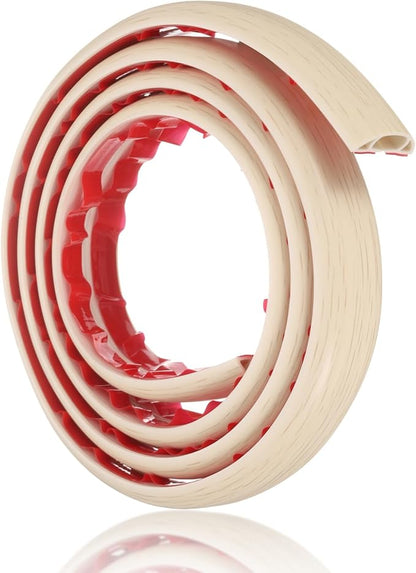 HARFINGTON 6ft Cord Cover Floor W0.6 x H0.33 Inner Channel PVC Hide Extension - Image 3