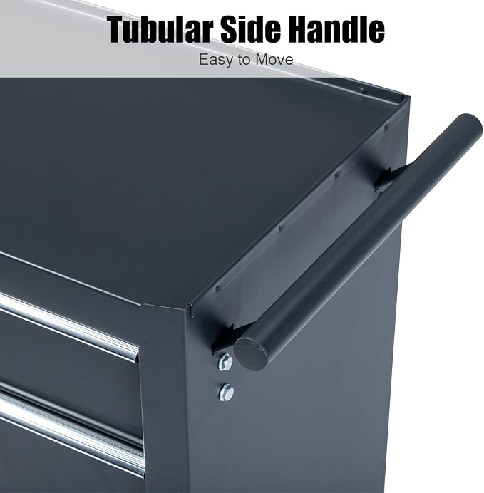 Metal Rolling Tool Box Organizer | Lockable Tool Chest - Image 6