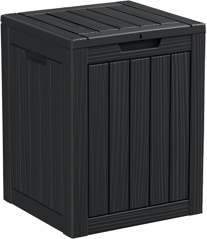 28 Gallon Resin Deck Box, Lockable Patio Outdoor Storage Box by OutdoorLivingPerfected