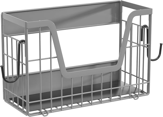 Grey Magnetic Shelf for Fridge, 2 Set Potato and Onion Storage Bins, Magnetic - Image 8