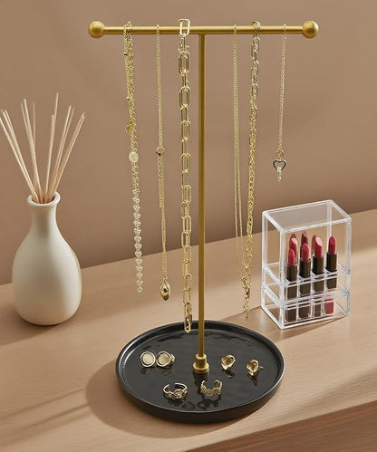 VROOMIUM Necklace Holder Stand - 6in Ceramic Base X 1ft Height - Image 7