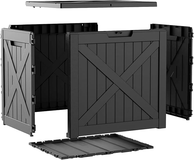 EasyUp 40 Gallon Deck Boxes Outdoor Waterproof, Weatherproof Outdoor Deck Box - Image 6