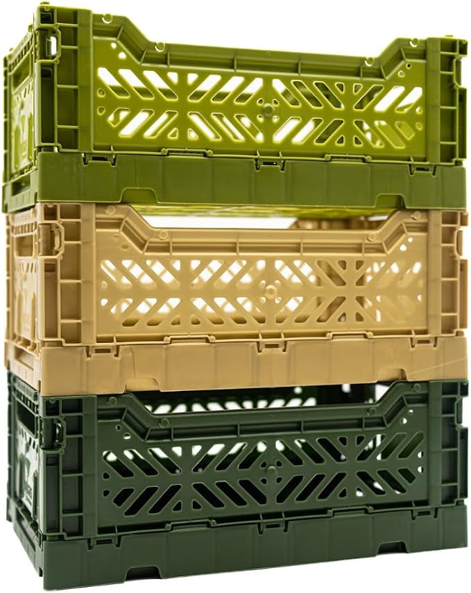 Collapsible Storage Box, Foldable Crate Organizer Bin by LunaCrates