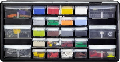 Akro-Mils 26-Drawer Plastic Storage Cabinet, Building Bricks Storage, Teacher - Image 11