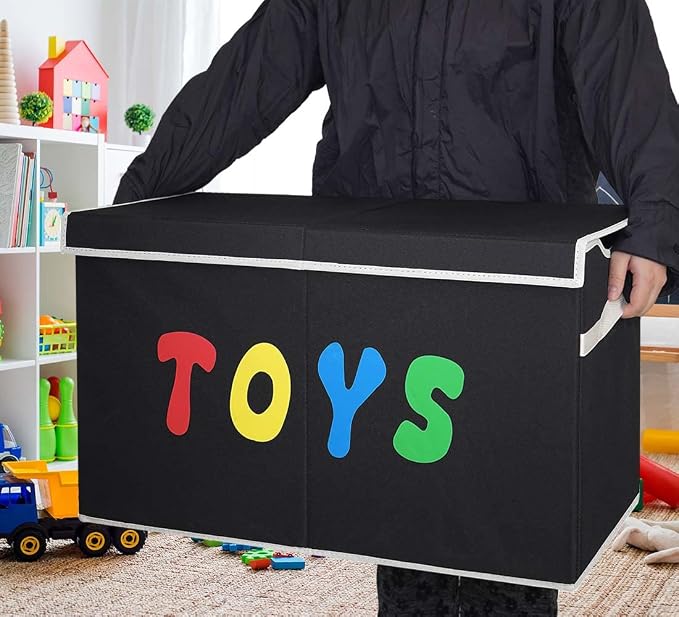 YOLOXO Toy Box Chest, Collapsible Sturdy Storage Bins - Image 3