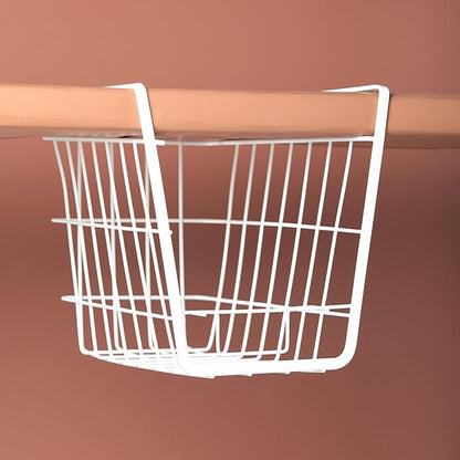 Fdit Metal Wire Rack Hanging Shelf, Under Cabinet Shelf Basket Organizer - Image 8