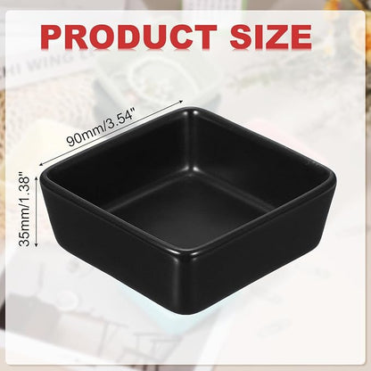 PATIKIL Square Paper Clip Holders, Ceramic Bowl Dish Clip Dispenser Organizer - Image 2