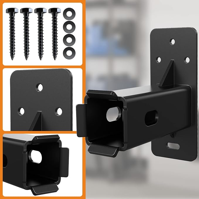 Hitch Wall Mount, Wall Mount Bike Rack Hitch, Hitch Cargo Carrier, Bicycle - Image 2