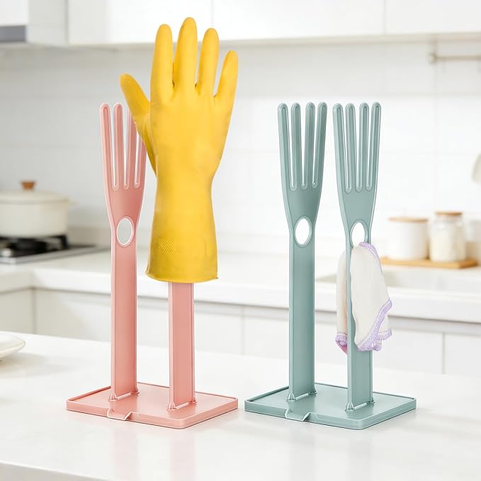 Hemobllo 2-Pack Kitchen Glove Drying Rack 13.38X5.90X4.72In Detachable - Image 2