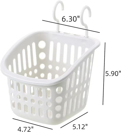 5PCS Plastic Hanging Baskets for Shower, Hanging Basket Organizer - Image 2