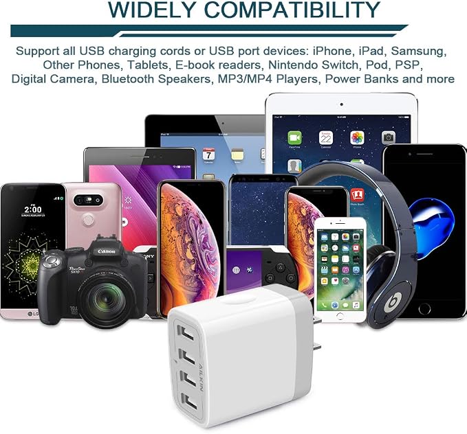 USB Charger Adapter, Samsung Galaxy, Power Cube Base Brick - Image 6