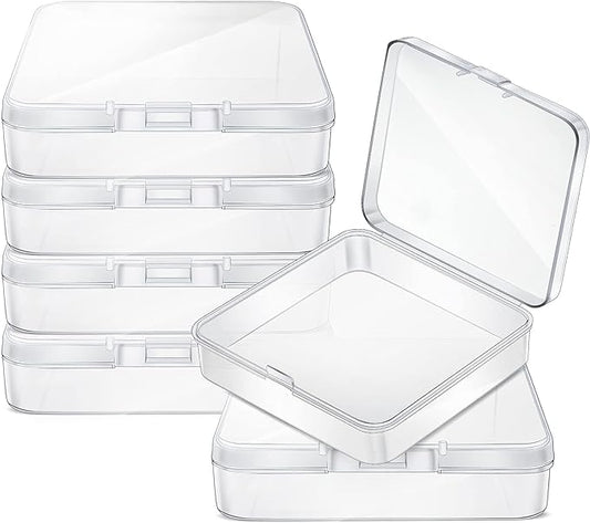 Jetec 6 Pieces Mini Plastic Clear Beads Storage Containers Box by Jetec