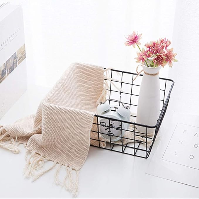 Metal Wire Storage Basket with Handles - Image 5