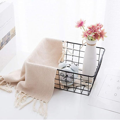 Metal Wire Storage Basket with Handles - Image 5