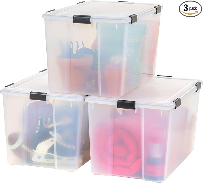 IRIS USA WeatherPro 156 Qt Storage Bins by IRISUSA