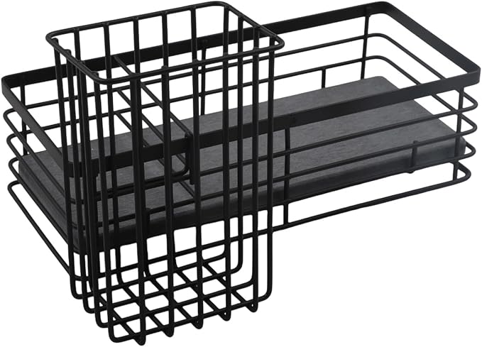 Efficient Sink Caddy with Removable Brush Holder and Water Absorbent Diatomite - Image 9