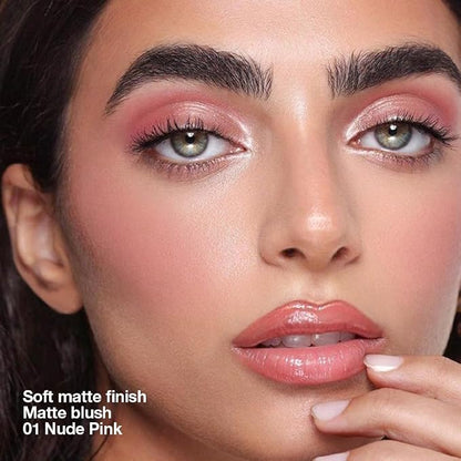 Blush for Cheeks, Lightweight, Fade and Transfer-Resistant, Effortless Matte - Image 2