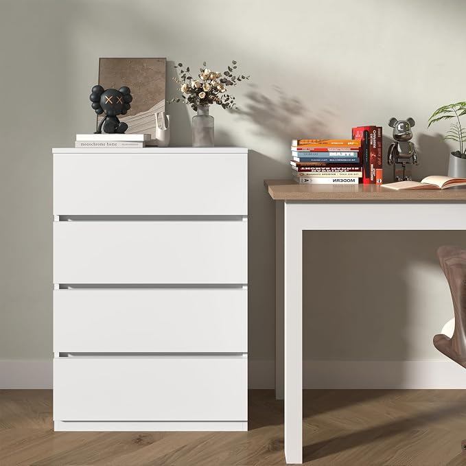 furtble 4 Drawer Dresser for Bedroom, Modern Closet Drawers Storage Cabinet for - Image 5