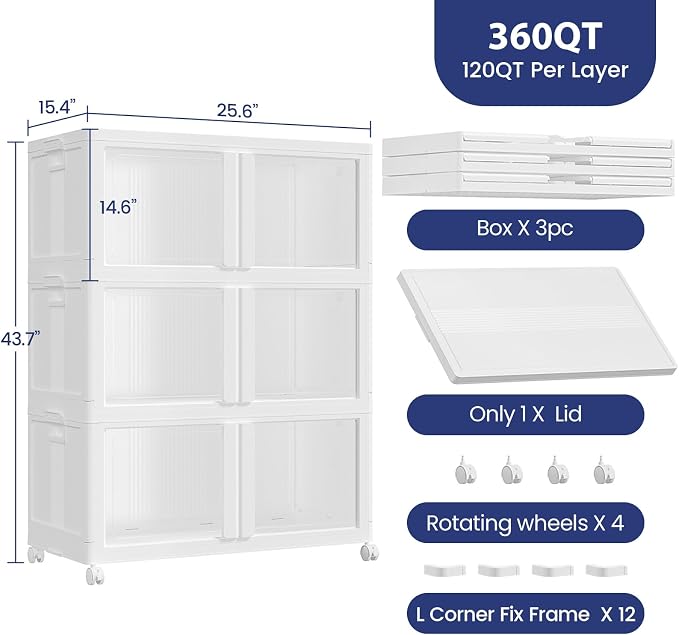 360Qt Stackable Storage Bins - Image 2