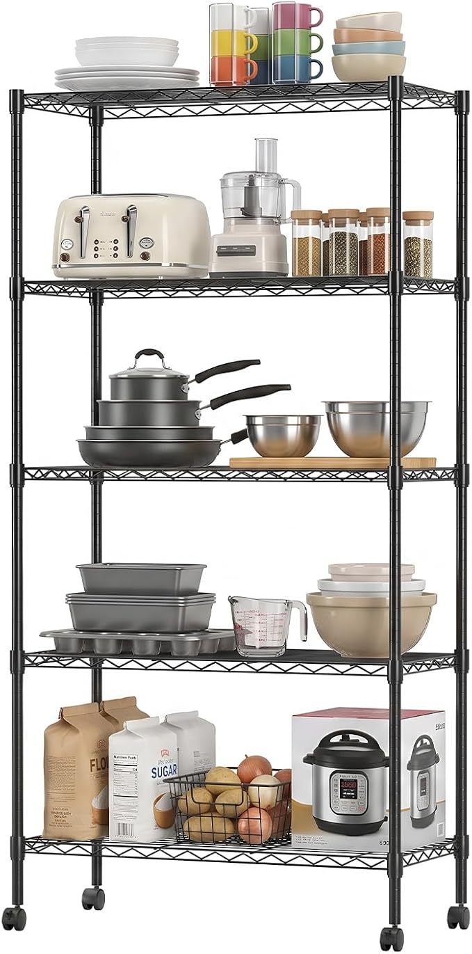BestOffice | 5-Tier Wire Shelf by BestOffice