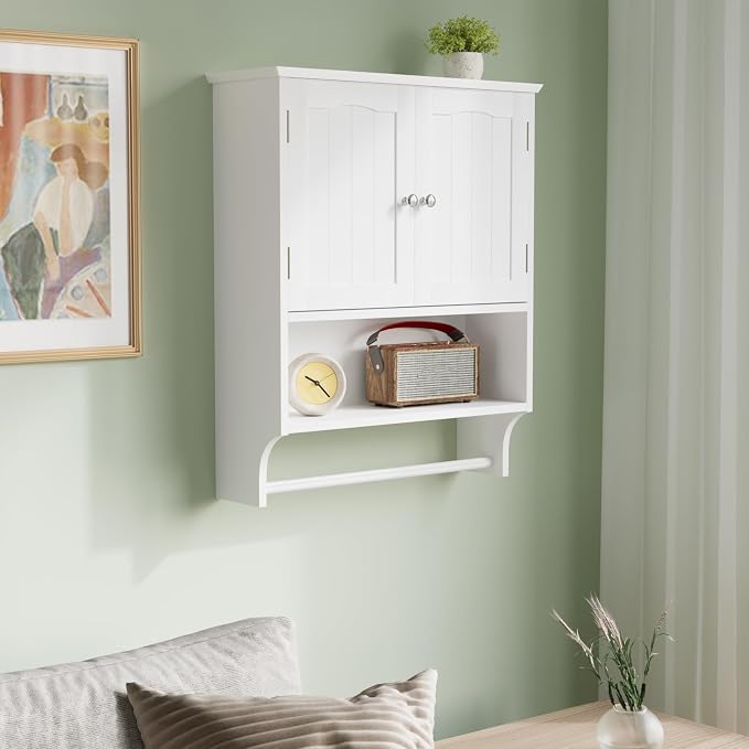 Smuxee White Bathroom Cabinet Wall Mounted - Image 9