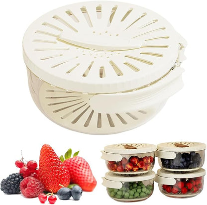 Multi-Functional Fruit and Vegetable Washing Bowl, Fruit Strainer Container by LECDOA