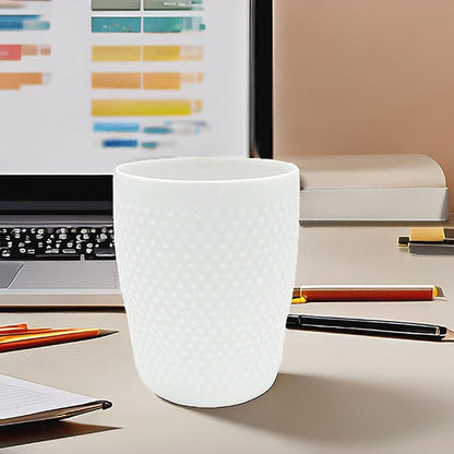 Vintage Ceramic Pen Holder for Desk Cute, Round Pencil Cup for Office Home - Image 2