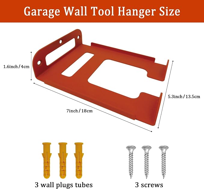Weed Eater Hanger -1 Pack Heavy Duty Trimmer Rack Wall Mount - Image 2