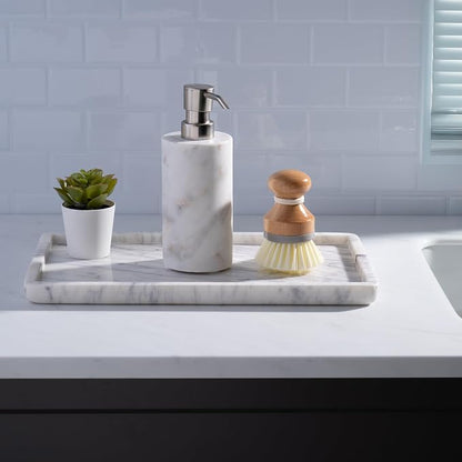 Cork & Mill Marble Tray for Bathroom Countertop, Kitchen Counter, or Catchall - Image 7