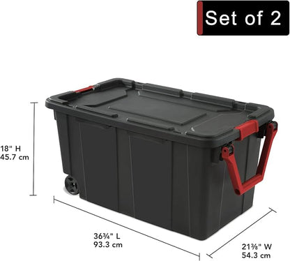 Storage Bins 40 Gallon Heavy-Duty Plastic Storage Bins, Container Totes - Image 2