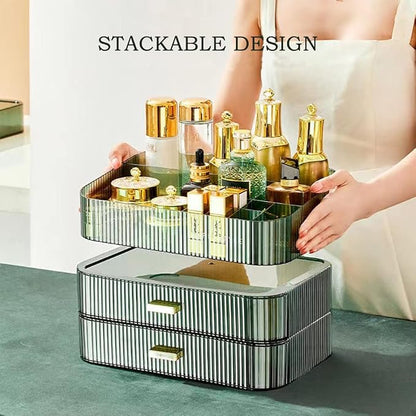 MIUOPUR Stackable Makeup Organizer Drawers, Bathroom Vanity Organizers and - Image 4
