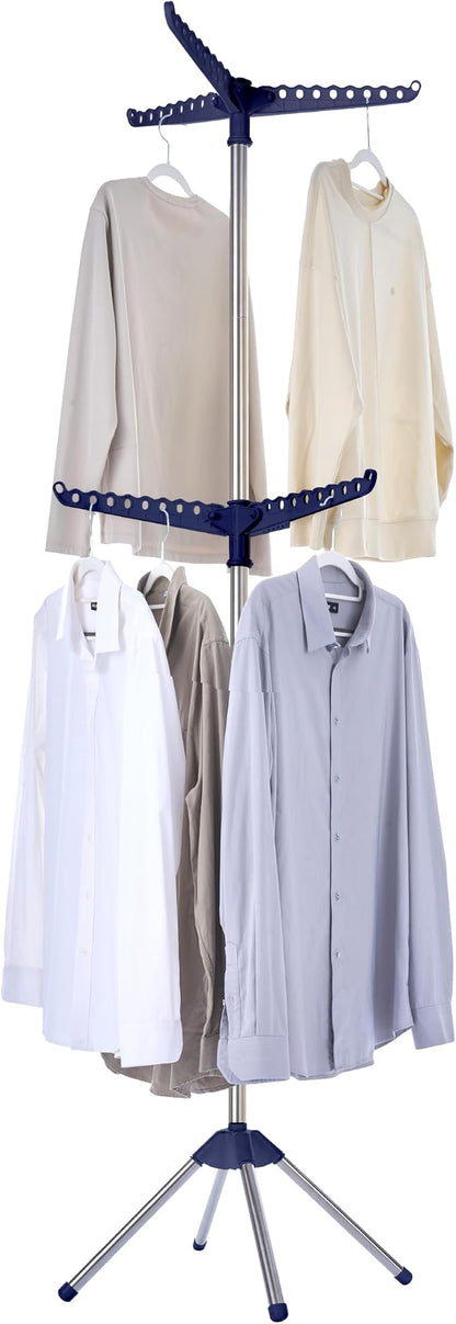 CASAMAYA Clothes Drying Rack Foldable, 74.8 inch 2 Tier Laundry Drying Rack by Unknown