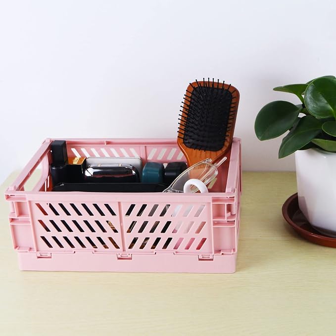 Tixill 2-Pack Mini Foldable Plastic Baskets - Image 5
