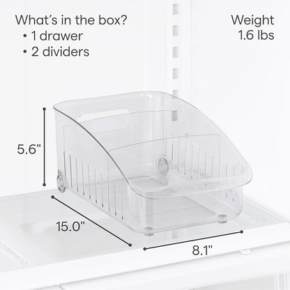YouCopia RollOut Fridge Drawer 8”, Adjustable Bin Refrigerator Organizer - Image 4