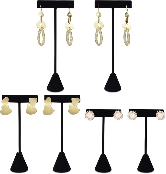 Ikee Design 6Pcs Set Earring T Stand Display Set by IkeeDesign
