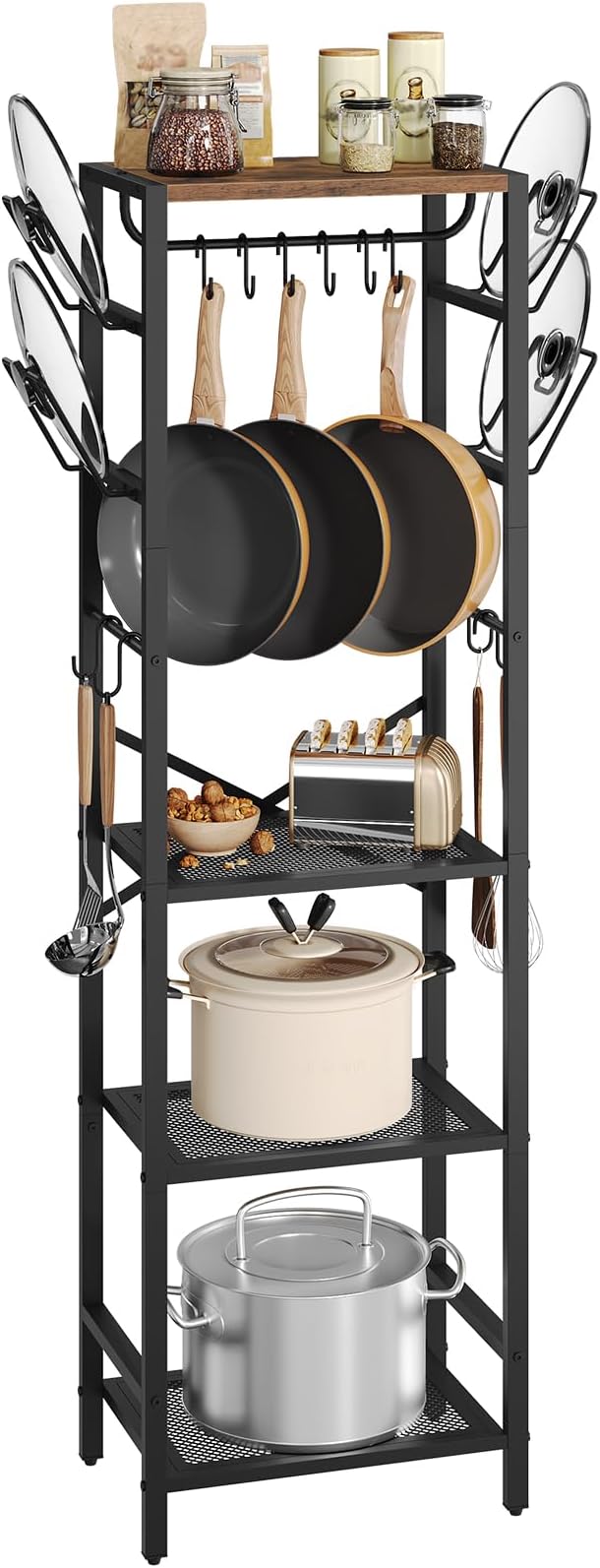4-Tier Pot Rack, Pots and Pans Organizerand by MAHANCRIS