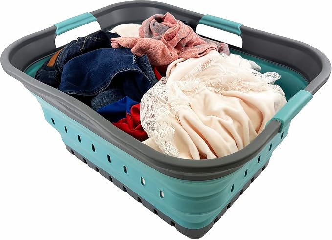 SAMMART 42L Collapsible Plastic Laundry Basket - Image 5