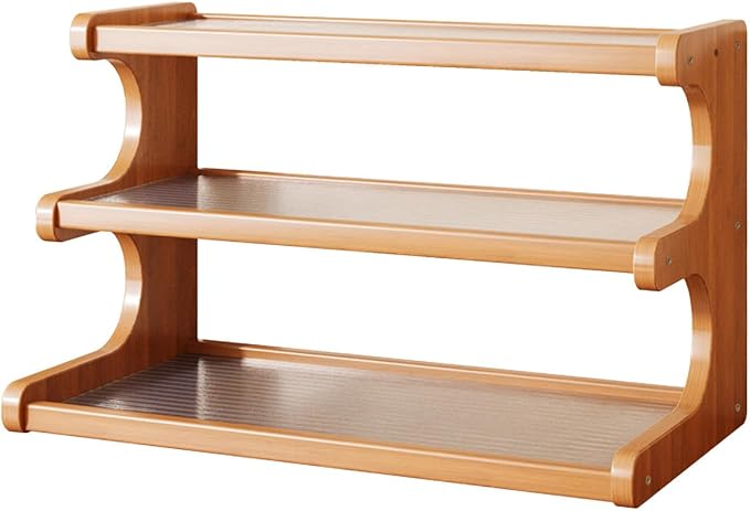 3 Tier Wooden Mug Rack Coffee Mug Holder, Tiered Wooden Display Riser Stand - Image 6