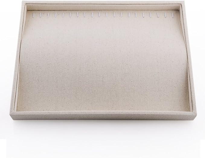 Oirlv Stackable 17 Hooks Sackcloth Jewelry Tray Necklace/Pendant/Long chain by Oirlv