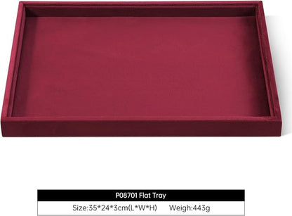Velvet Stackable Jewelry Display Flat Tray - Image 2