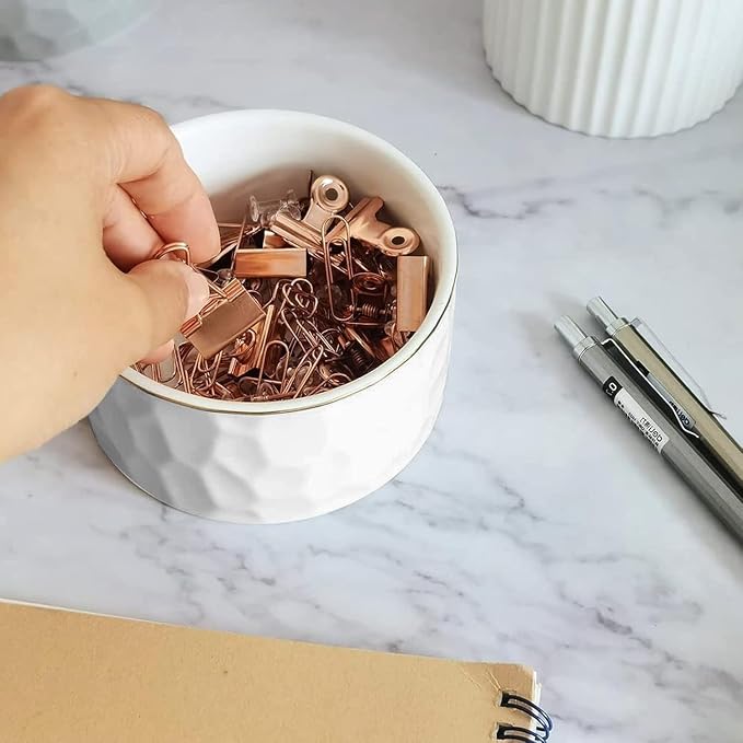 Paper Clip Holder Ceramic Paper Clip Holders Paperclips Holder Dispenser Cute - Image 5