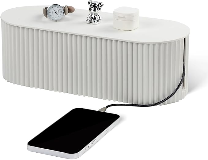 Large Cable Organizer Box for Power Strips, Surge Protectors, TV Computer Wires by RAMFIYN