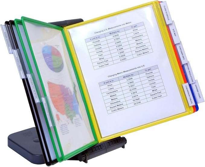 Ultimate Office AdjustaView 10-Pocket Desk Reference Organizer by UltimateOffice