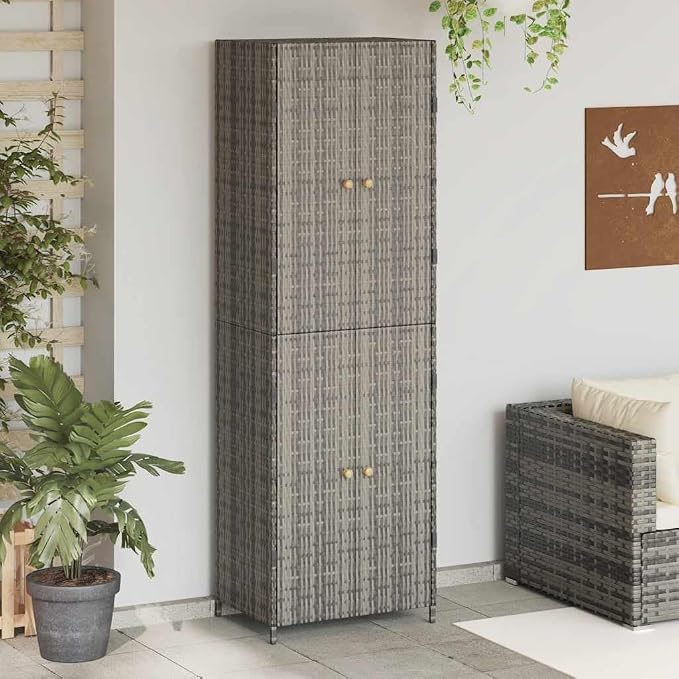 Garden Storage Cabinet, Tall Utility Shed - Image 2