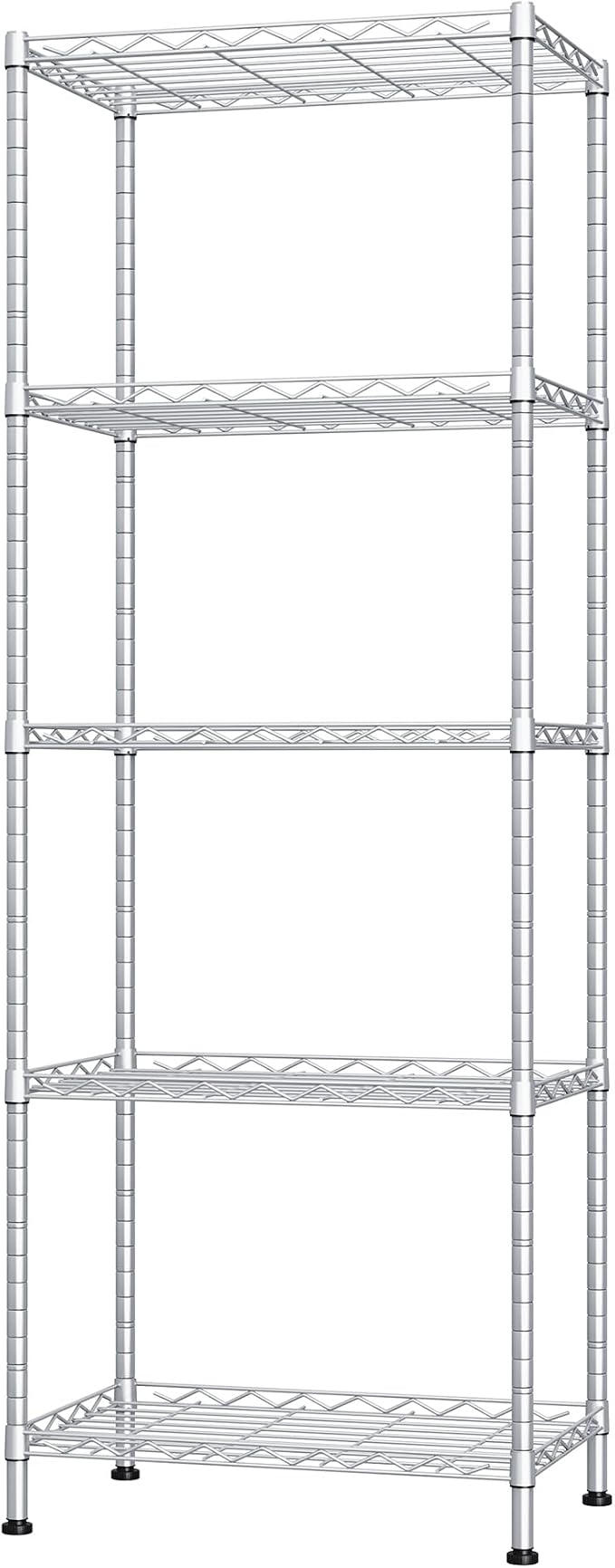 HOMEFORT 5-Shelving Unit, Adjustable Wire Shelving, Metal Wire Shelf Rack - Image 7