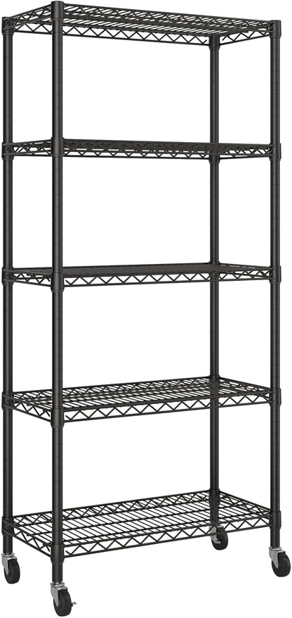 Golpart Shelves Storage Shelf Wire Closet Bathroom Organizers Metal Pantry | 5 by Golpart